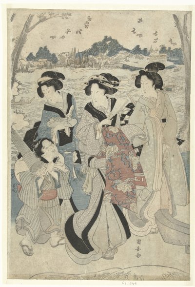 Utflukt langs Sumida av Utagawa Kuniyasu