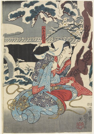 (Yamana og Urasato), 1847-1852 av Utagawa Kuniyoshi