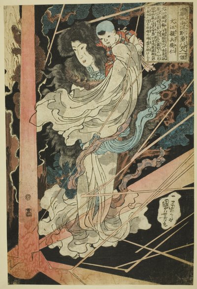 Inu-e Shinbyo-e Masashi, fra Te Series av Utagawa Kuniyoshi