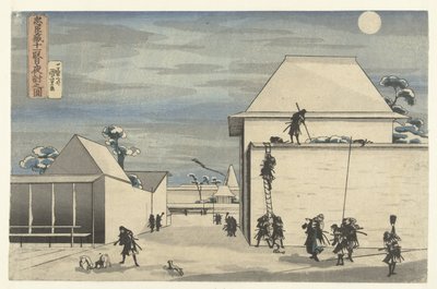 Night Attack i elleve akt av Chushingura Play Chushingura juichidanme youchi no zu (tittel på objekt) av Utagawa Kuniyoshi