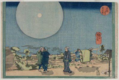 Ny Yoshiwara Shin Yoshiwara, fra serien Famous Places in the Eastern Capital, tidlig på 1830-tallet. av Utagawa Kuniyoshi