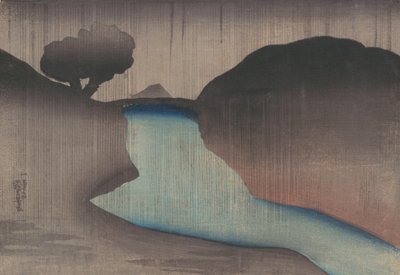 Ochanomizu in the Rain, midten av 1800-tallet. av Utagawa Kuniyoshi