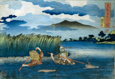 Bilde av Miyato-elven av Utagawa Kuniyoshi