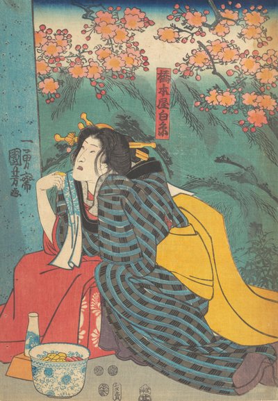 Trykk, 1800-tallet. av Utagawa Kuniyoshi