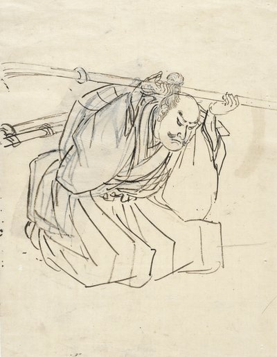 Skisse av Shinano Sakon Tomoyuki von Utagawa Kuniyoshi