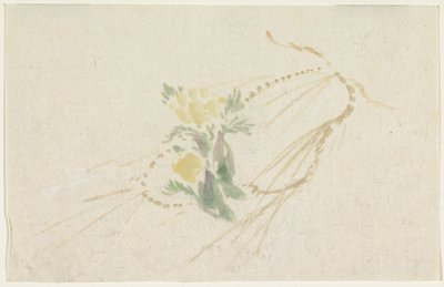 Grein med gule blomster av Utagawa Kuniyoshi