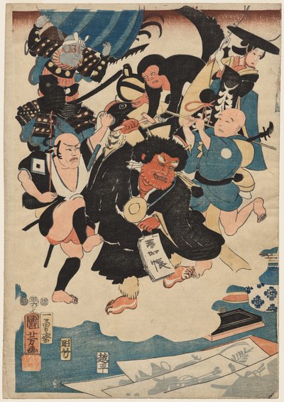 Den merkelige forekomsten av Ukiyo Matahei og hans berømte malerier av Utagawa Kuniyoshi