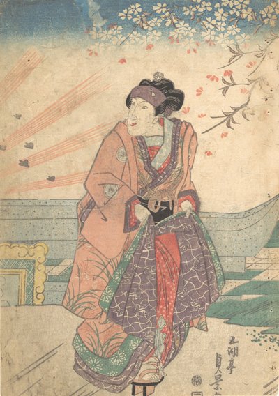 Trykk, 1800-tallet. av Utagawa Sadakage