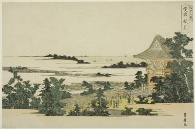 Autumn Moon at Atago Hill (Atago shugetsu), fra serien "Eight Views of Edo (Edo hakkei)" av Utagawa Toyohiro