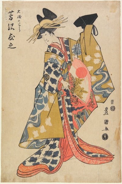Skuespilleren Yoshizawa Yūshi som Ōiso no Tora av Utagawa Toyokuni