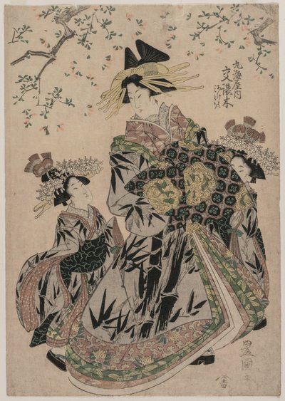 te te te san katakoshigi (?) av runde reker og med skallet stekt er en plan d grønn av Utagawa Toyokuni