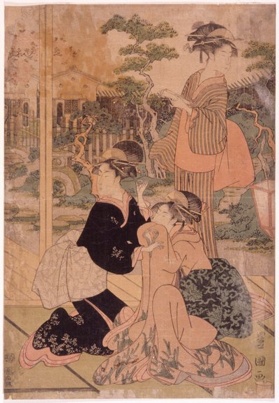 Tre skjønnheter av Utagawa Toyokuni