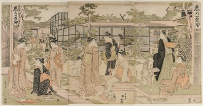 Besøkende til Shika Tea House, tidlig på 1790-tallet. av Utagawa Toyokuni