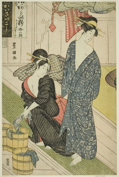 Et offentlig badehus av Utagawa Toyokuni I