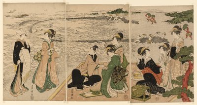 En tur ved havet av Utagawa Toyokuni I