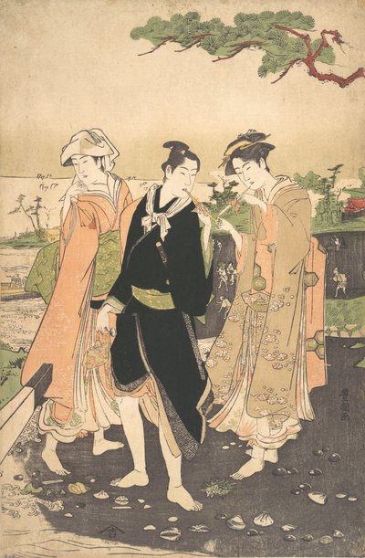 Langs kysten ved Futami. av Utagawa Toyokuni I