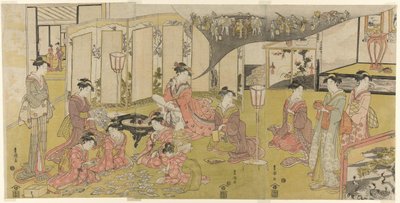 Kortspillet av Utagawa Toyokuni I