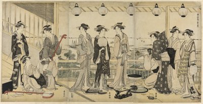 De fire årstidene i sør (Minami Shiki): Sommerscene av Utagawa Toyokuni I