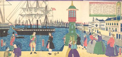 Paris, Frankrike, 1862 Bunkyu 2, 6. måned. av Utagawa Yoshitora