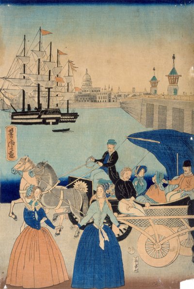 Bilde av London, England av Utagawa Yoshitora
