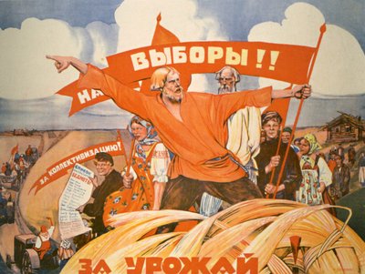 Russisk propagandaplakat av V. Kostianitsyn