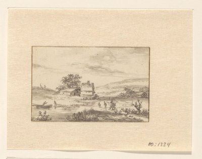 Landskap med gård av Valentijn (possibly)