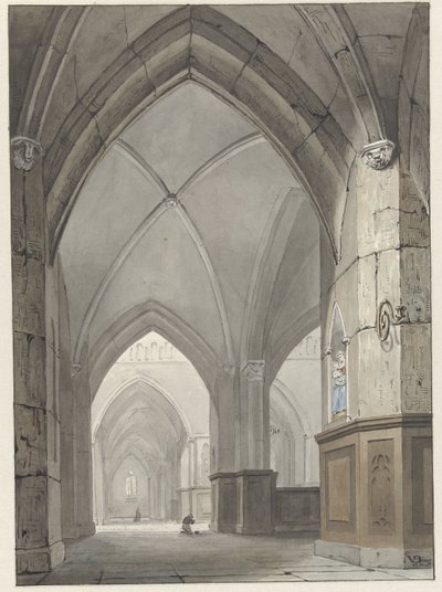 Kerkinterieur av Valentijn Bing