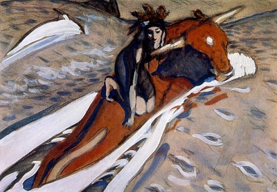 Bortføring av Europa 1910 av Valentin Serov av Valentin Aleksandrovich Serov