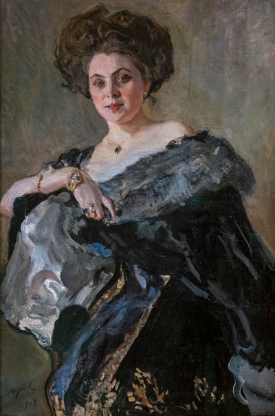 Portrett av Evdokia Sergeevna Morozova av Valentin Aleksandrovich Serov