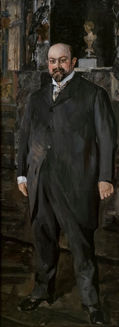 Portrett av Mikhail Abramovich Morozov av Valentin Aleksandrovich Serov