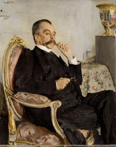 Portrett av prins Vladimir Mikhaylovich Golitsyn 1847-1932, 1906. av Valentin Aleksandrovich Serov