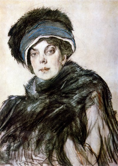 Portrett av prinsesse Olga Orlova av Valentin Aleksandrovich Serov