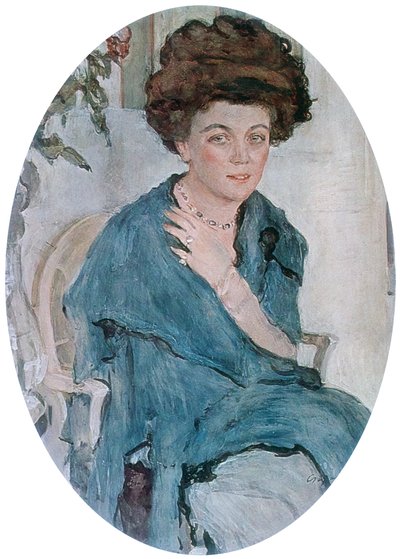 Portrett OP Elena Olive, av Valentin Aleksandrovich Serov