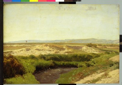 På Luneburg Heath, 1887 (olje på papir) av Valentin Ruths