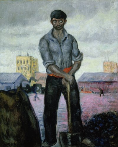 Kullgruvearbeider ved havnen av Valentín Thibon de Libian