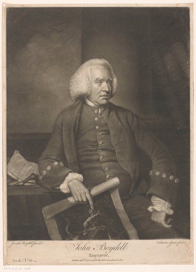 Portrett av John Boydell John Boydell (tittel på objekt) av Valentine Green
