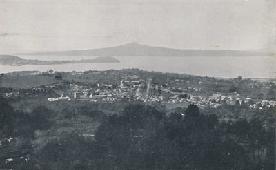 Auckland havn, 1924 av Valentine and Sons Ltd