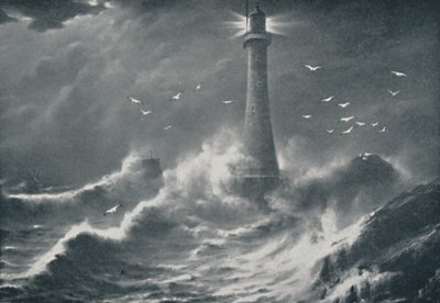 Eddystone fyrtårn, 1910 av Valentine and Sons Ltd