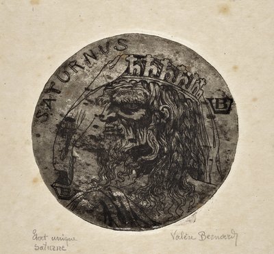Representasjon av den guddommelige Saturn (tegning) av Valère Bernard