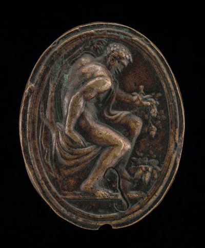 En sittende mann. av Valerio Belli