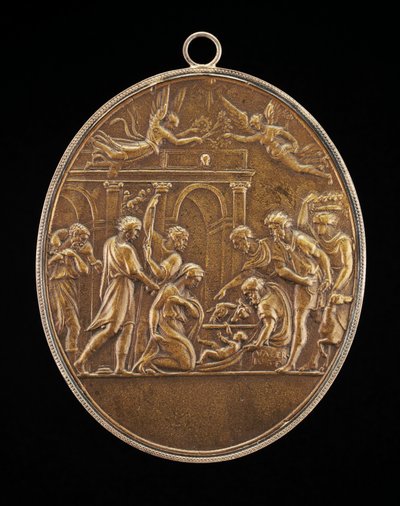 Hyrdenes tilbedelse, 1530-årene. av Valerio Belli