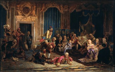 Narre ved keiserinne Anna Ioannovnas domstol, 1872 av Valery Ivanovich Jacobi