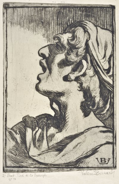 Head of Man (tegning) av Valère Bernard