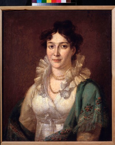 Portrett av prinsesse Isabella de Conti (Portrett av prinsesse Isabella de Conti) - Maleri av Vasili Andreyevich Tropinin (Vassili Tropinine) (1776-1857), olje på lerret, rundt 1810 - russisk kunst fra 1800-tallet - Museum of Private Collections in A Pushk av Vasili Andreevich Tropinin