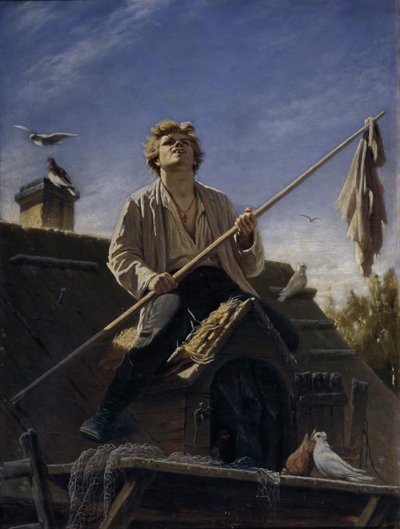 En mer fancy due, 1874 av Vasili Grigorevich Perov