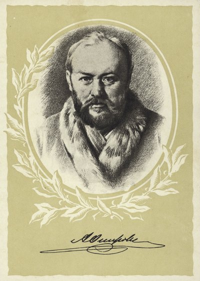 Alexander Ostrovsky , russisk dramatiker av Vasili Grigorevich Perov