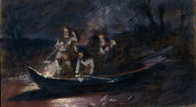 Nattspydfiske, 1870-tallet av Vasili Grigorevich Perov