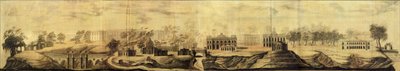 Panoramautsikt over Tsaritsyno Design, 1776 av Vasili Ivanovich Bazhenov