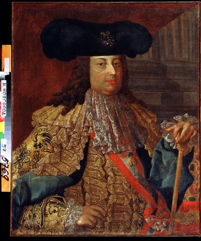 Portrett av keiser Frans I av Østerrike (1708-1765) (Portrett av keiser Frans I av Østerrike). Maleri av Vasili Kozmich Berezin (1743-etter 1795). Olje på lerret, 88 x 69 cm, russisk kunst fra 1700-tallet. Statens kunstmuseum, Nizhny Novgorod (Russland). av Vasili Kozmich Berezin
