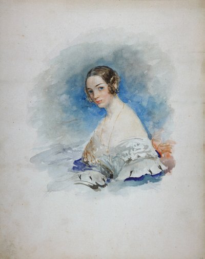 Portrett av prinsesse Maria Ivanovna Kochubey, født Baryatinskaya 1818-1843, 1846 av Vasili Semenovich Sadovnikov